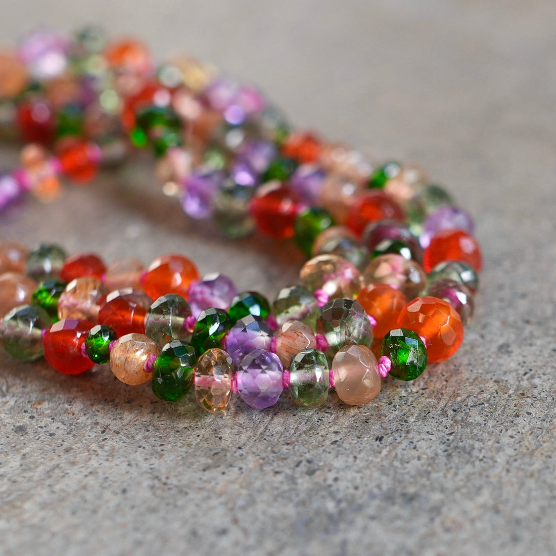 26” Gemstone Confetti necklace