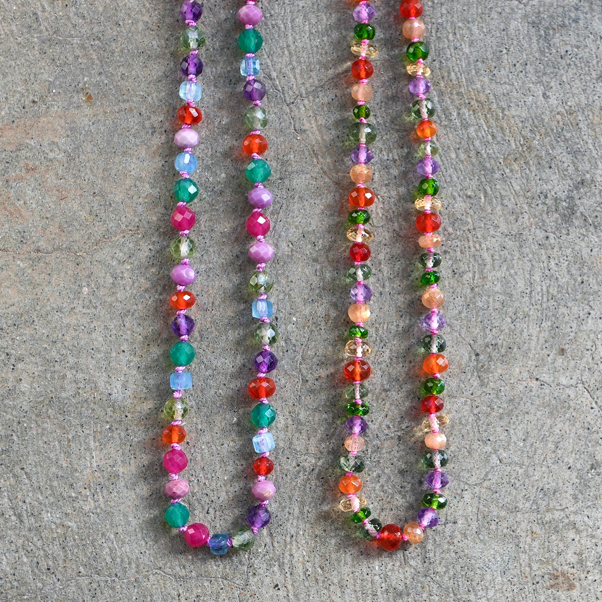 26” Gemstone Confetti necklace