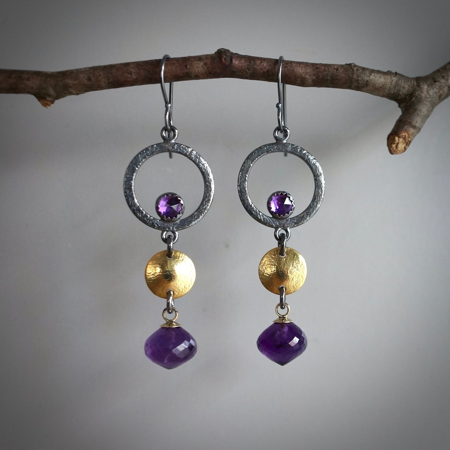 Amethyst earrings