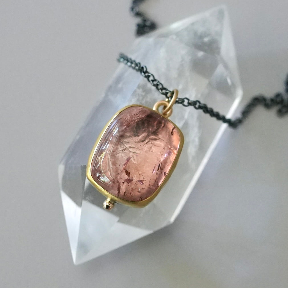 Cotton Candy Pink Tourmaline pendant