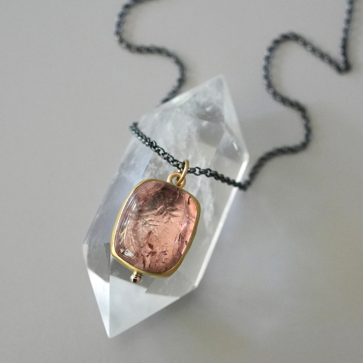 Cotton Candy Pink Tourmaline pendant