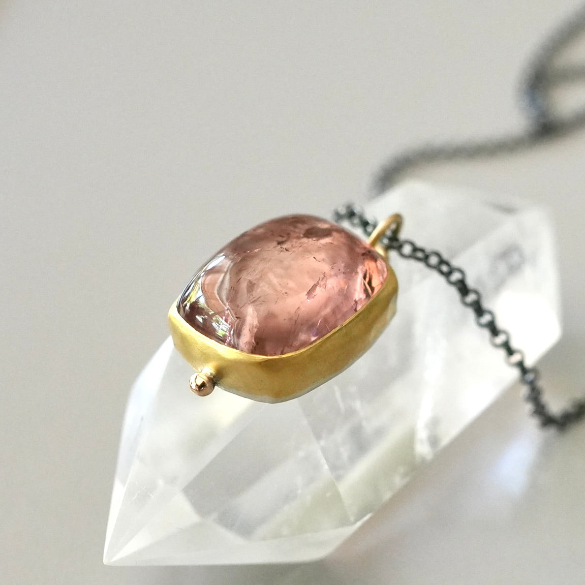 Cotton Candy Pink Tourmaline pendant