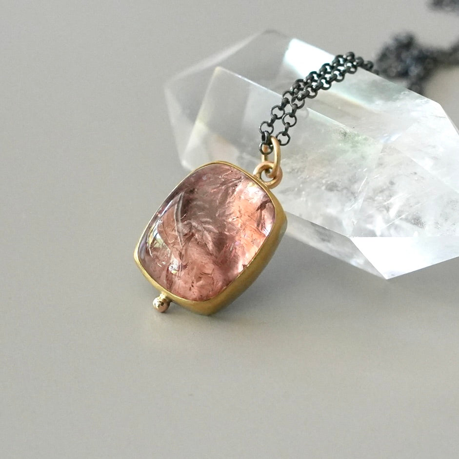 Cotton Candy Pink Tourmaline pendant