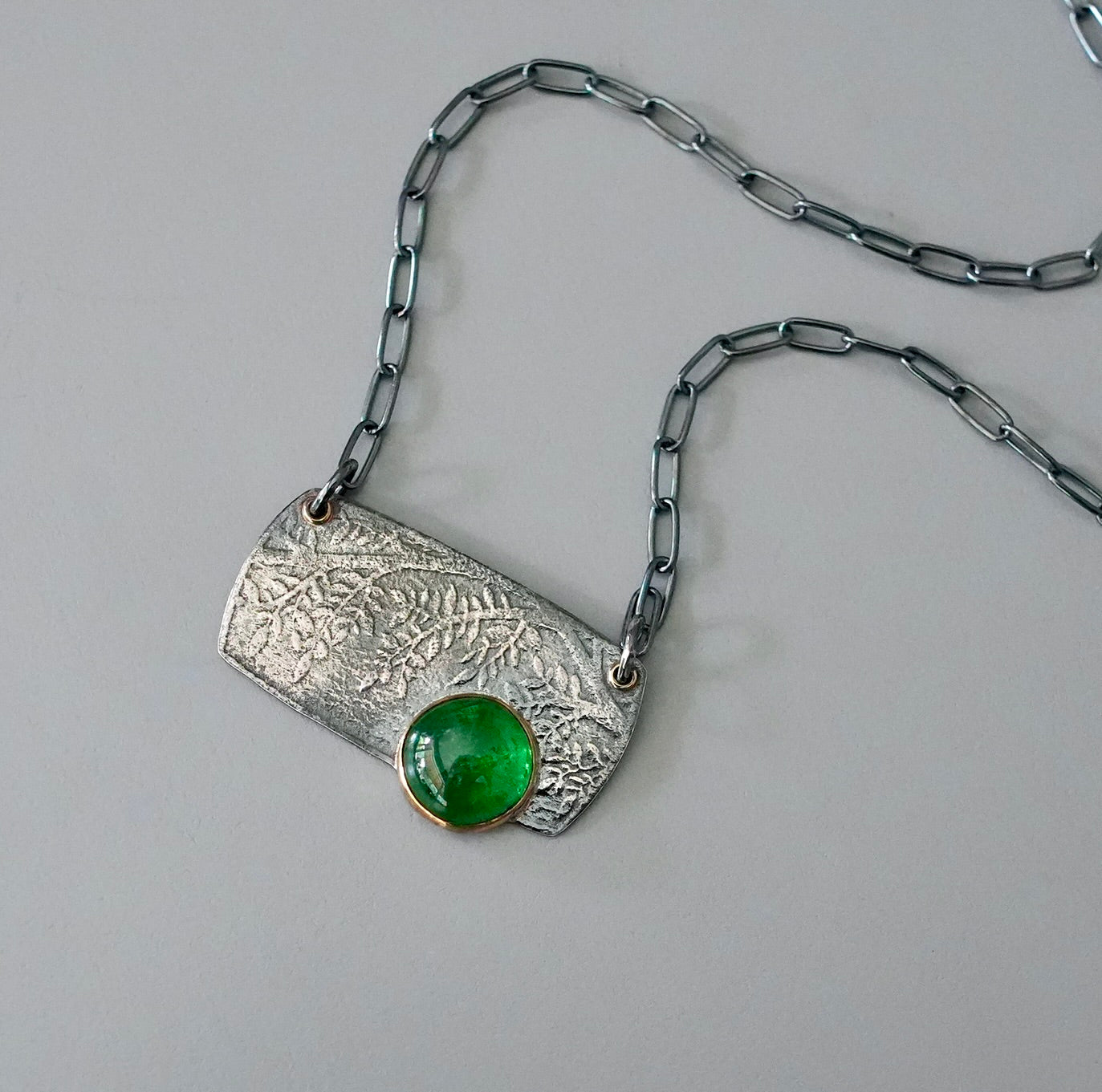 Tsavorite garnet necklace