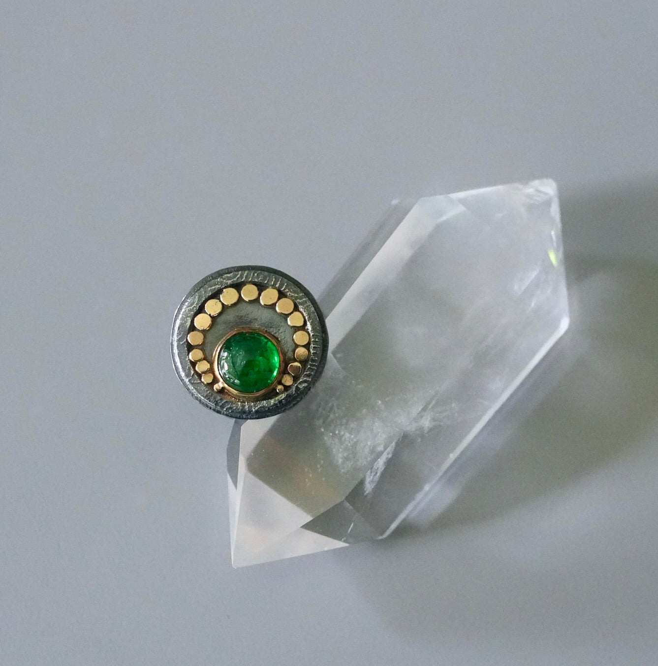 Tsavorite garnet ring