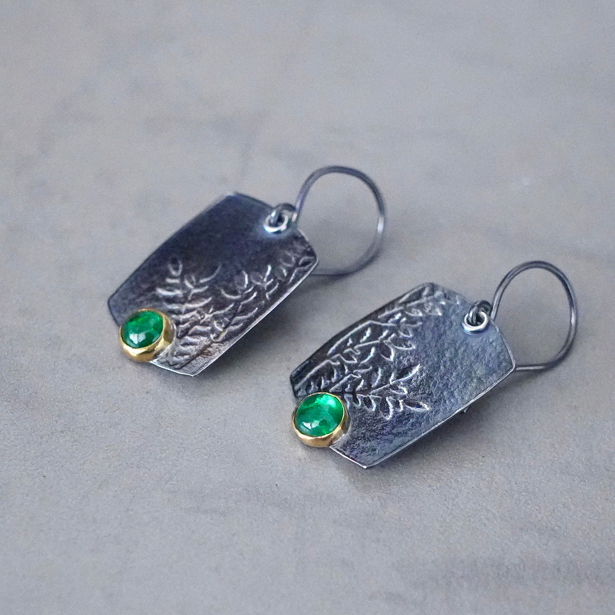 Tsavorite garnet earrings