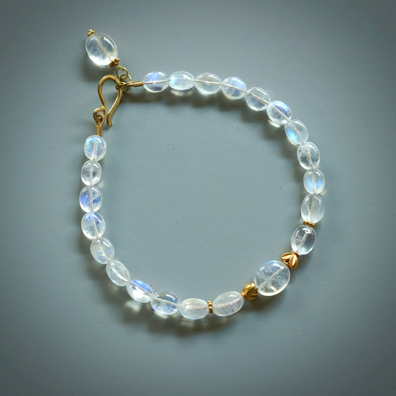 Rainbow moonstone bracelet