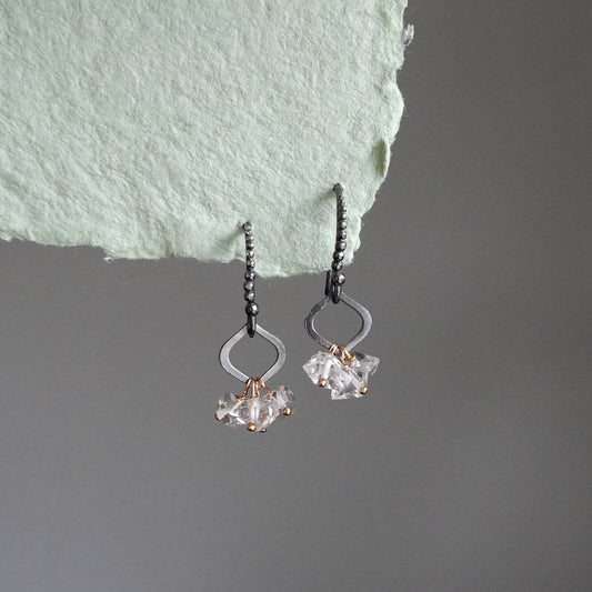 Herkimer diamond earrings