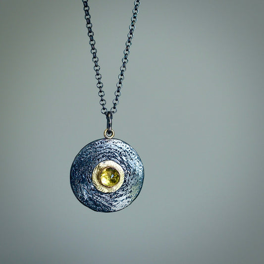Green sphene pendant