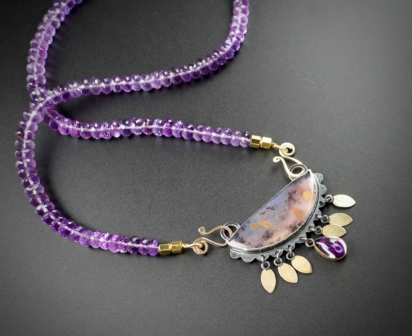 Amethyst necklace -