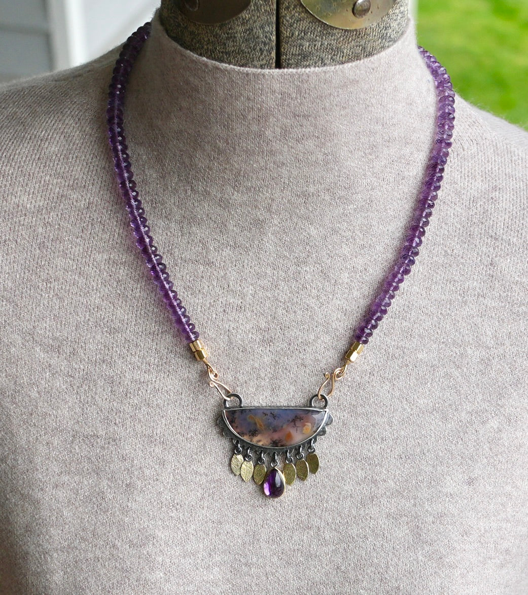 Amethyst necklace -