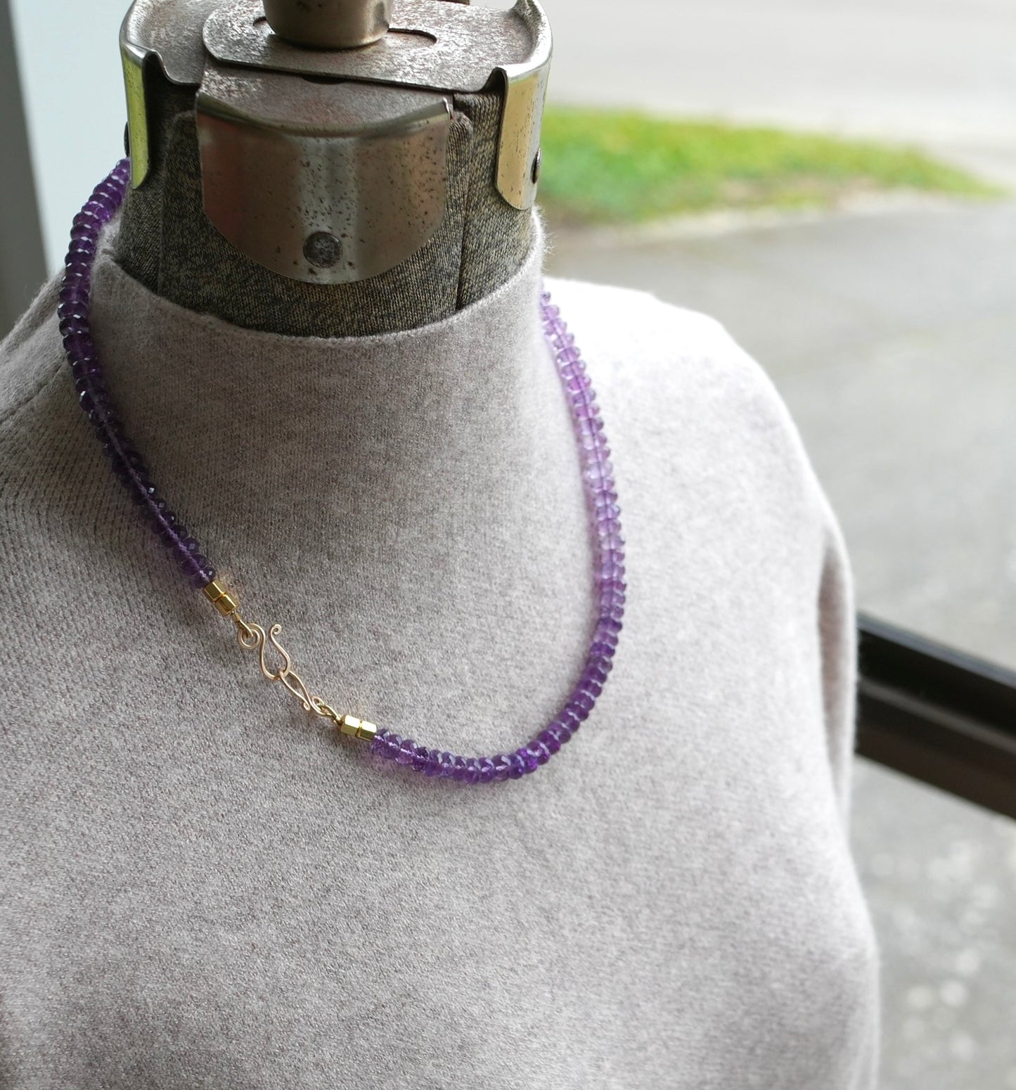 Amethyst necklace -