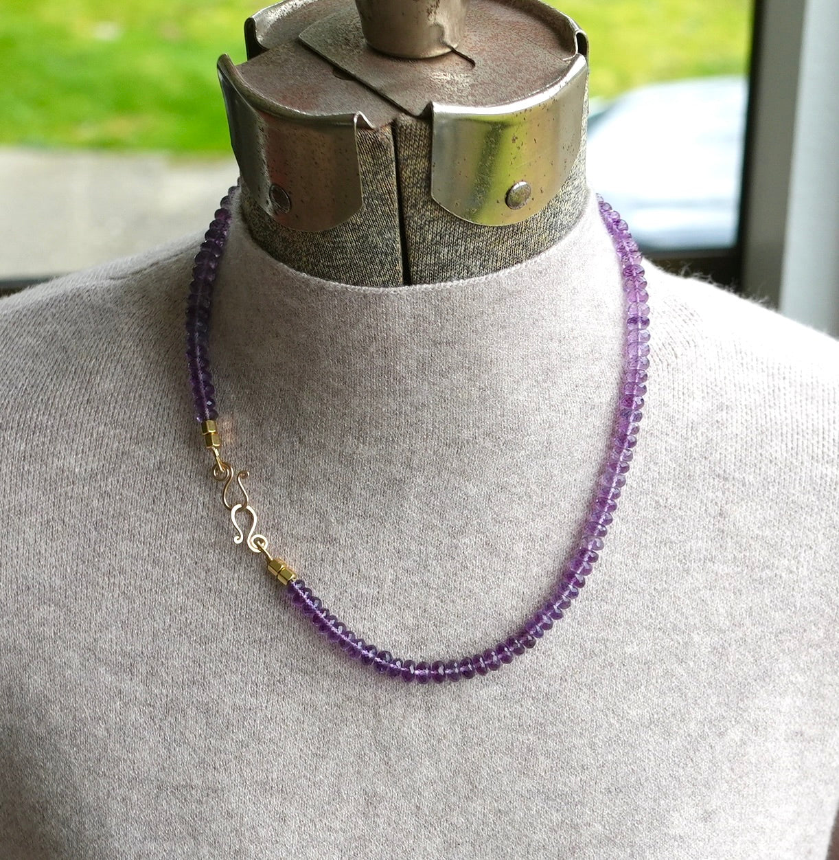 Amethyst necklace -
