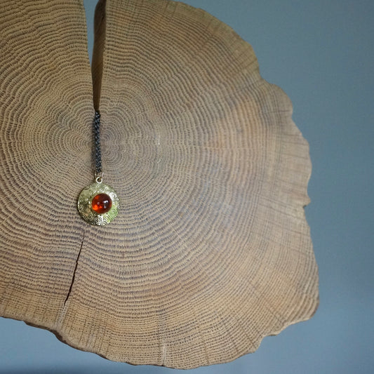 Spessartine garnet pendant