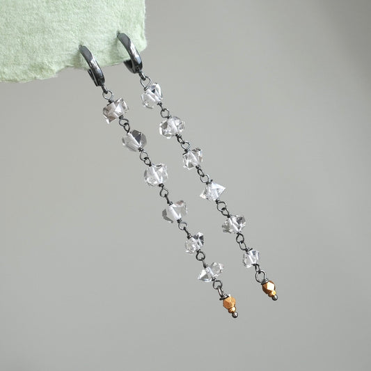 Herkimer diamond earrings