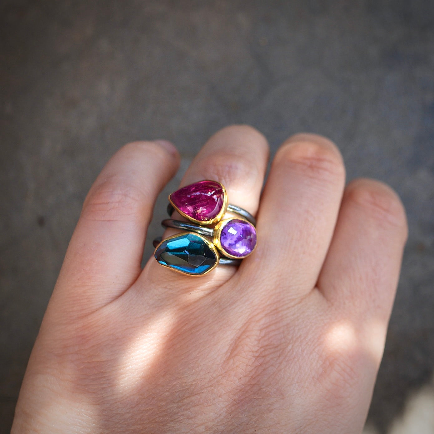 London blue topaz ring