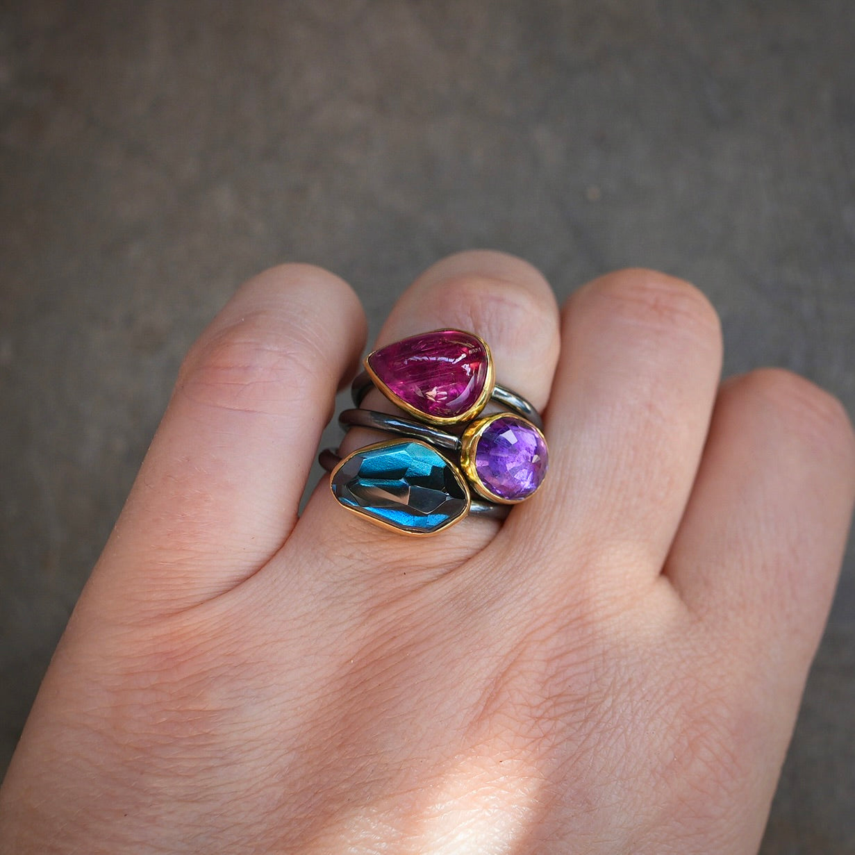 London blue topaz ring