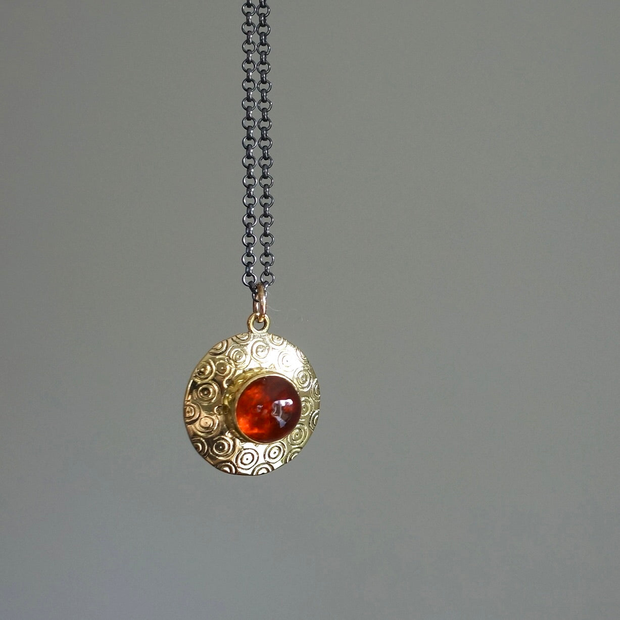 Spessartine garnet pendant