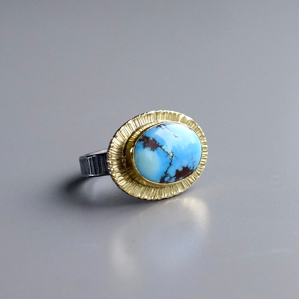 Golden Hills turquoise ring