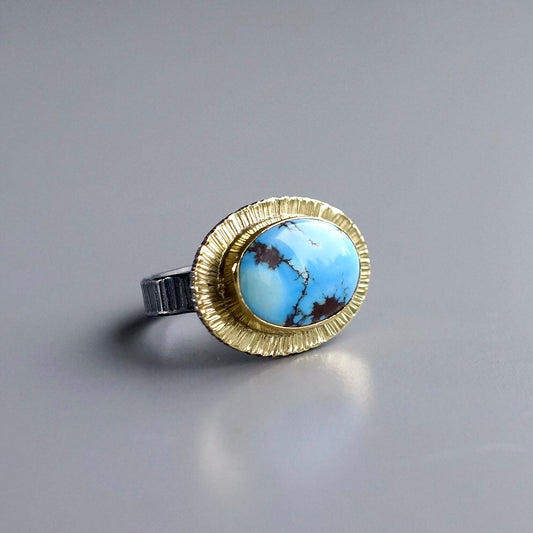 Golden Hills turquoise ring
