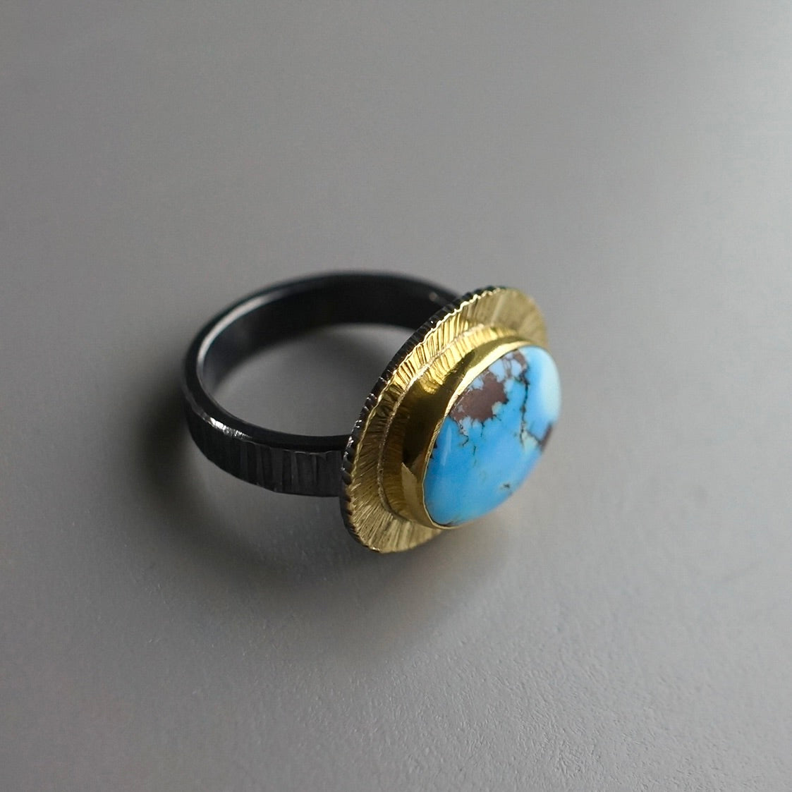 Golden Hills turquoise ring