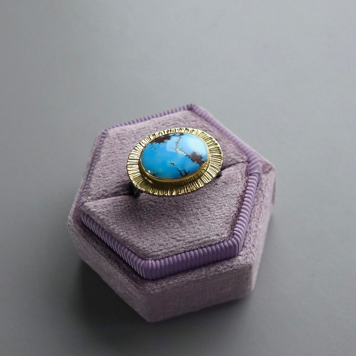 Golden Hills turquoise ring