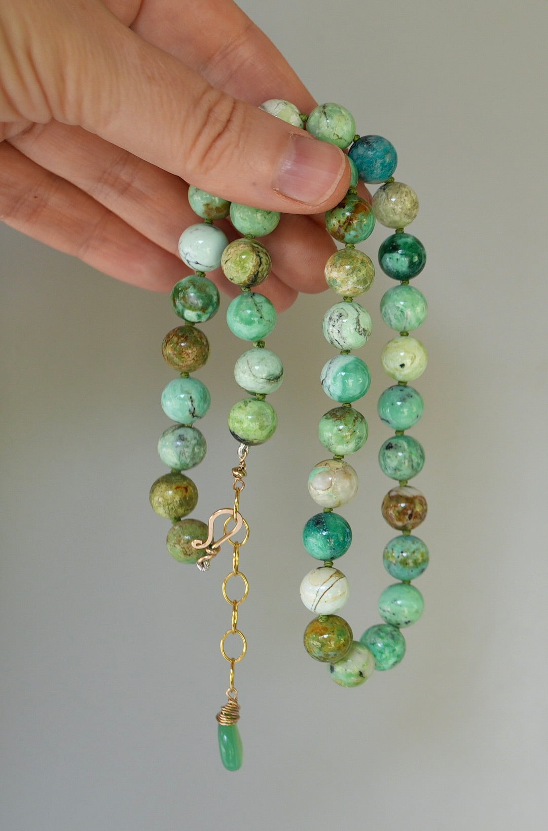 Nevada Apple Variscite Necklace