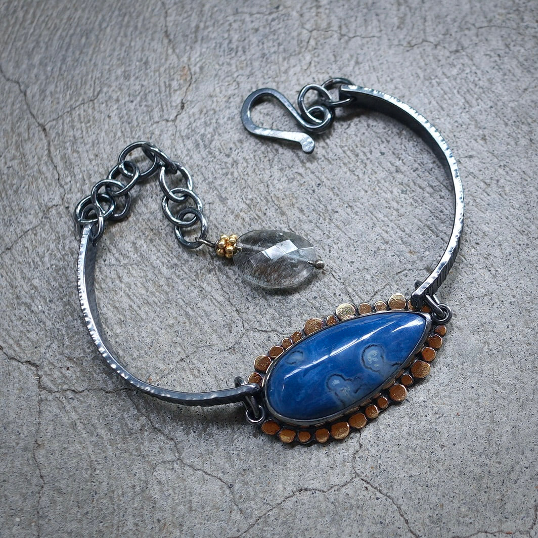 Blue opal bracelet