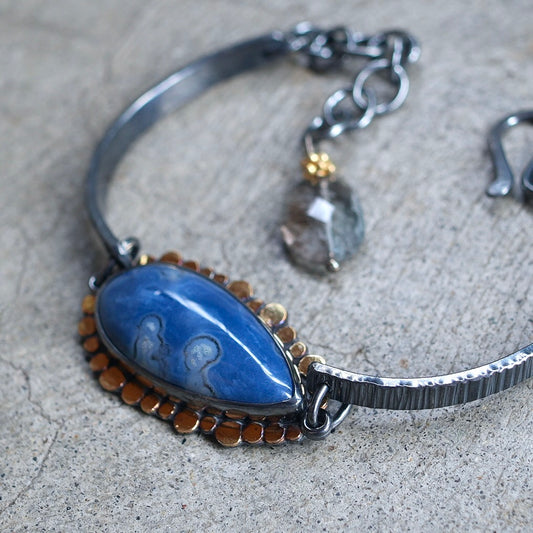 Blue opal bracelet