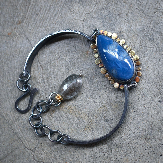 Blue opal bracelet