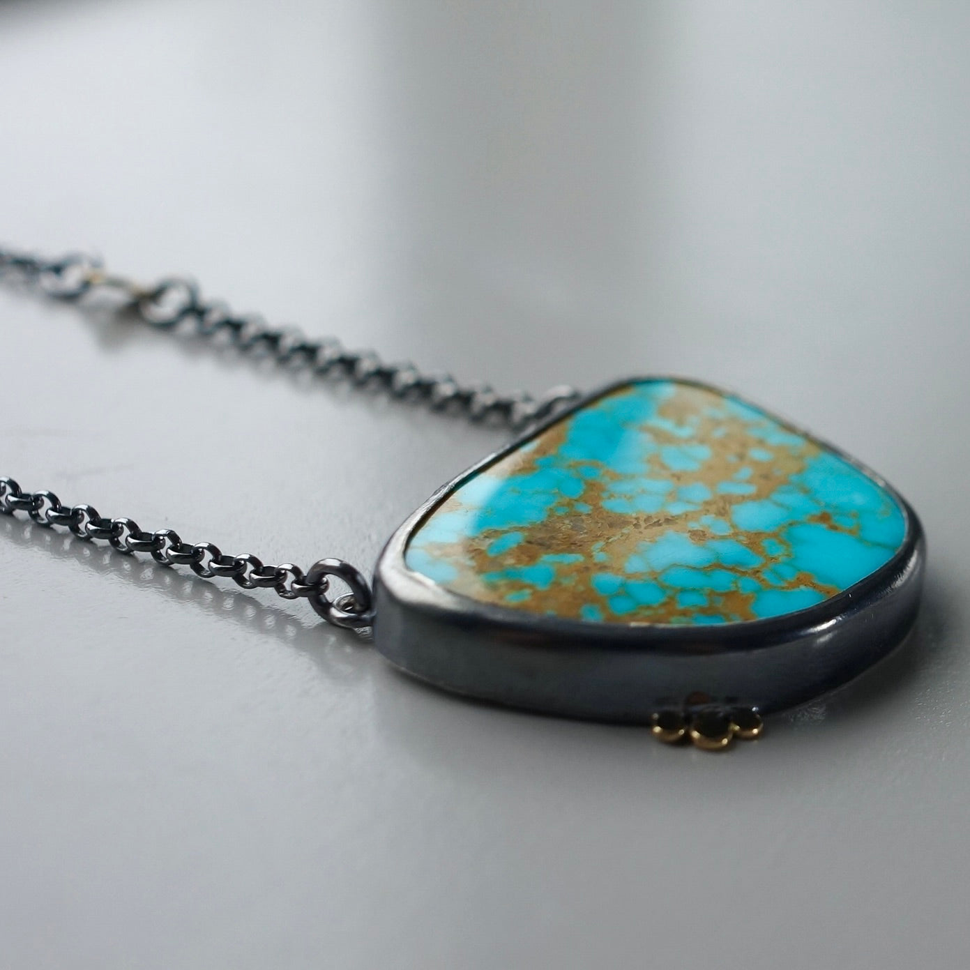 Turquoise mountain necklace