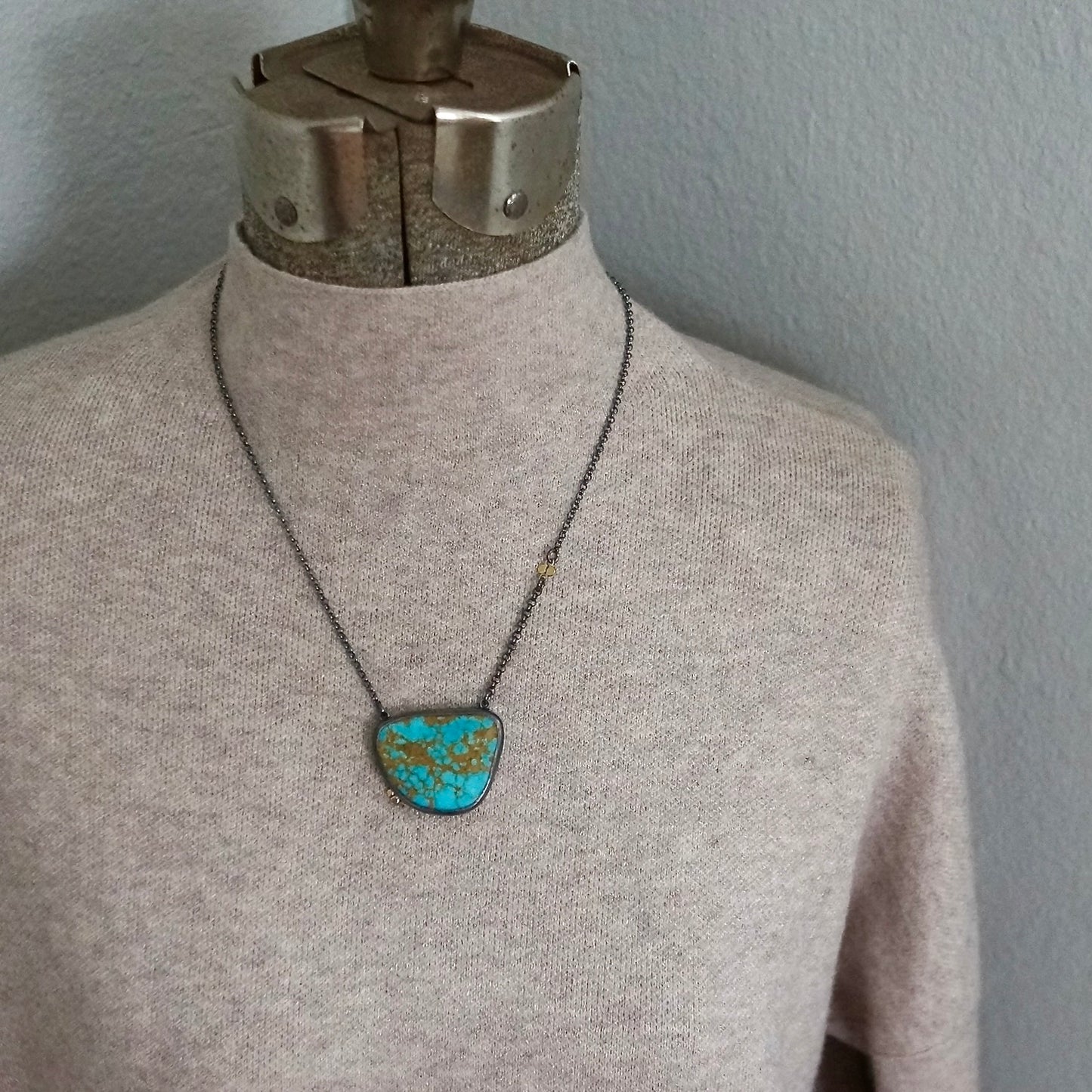 Turquoise mountain necklace