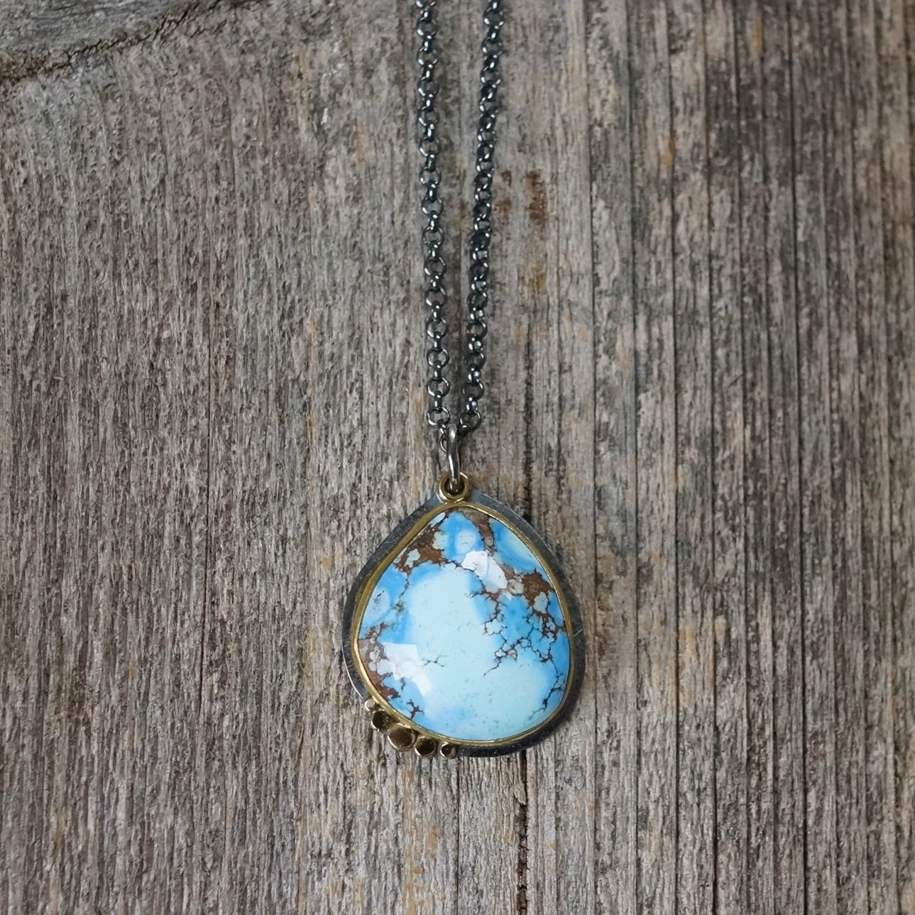 Golden Hill turquoise pendant