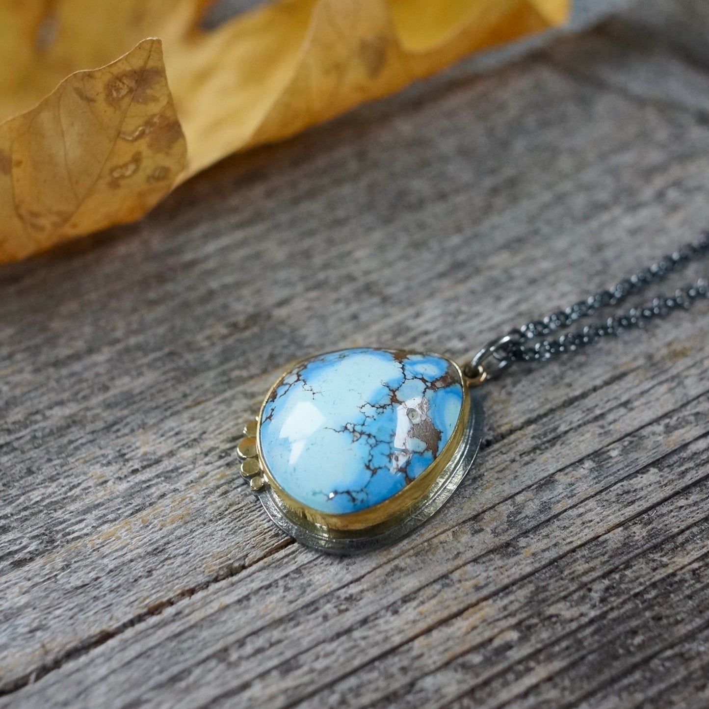 Golden Hill turquoise pendant
