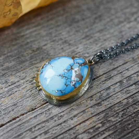 Golden Hill turquoise pendant