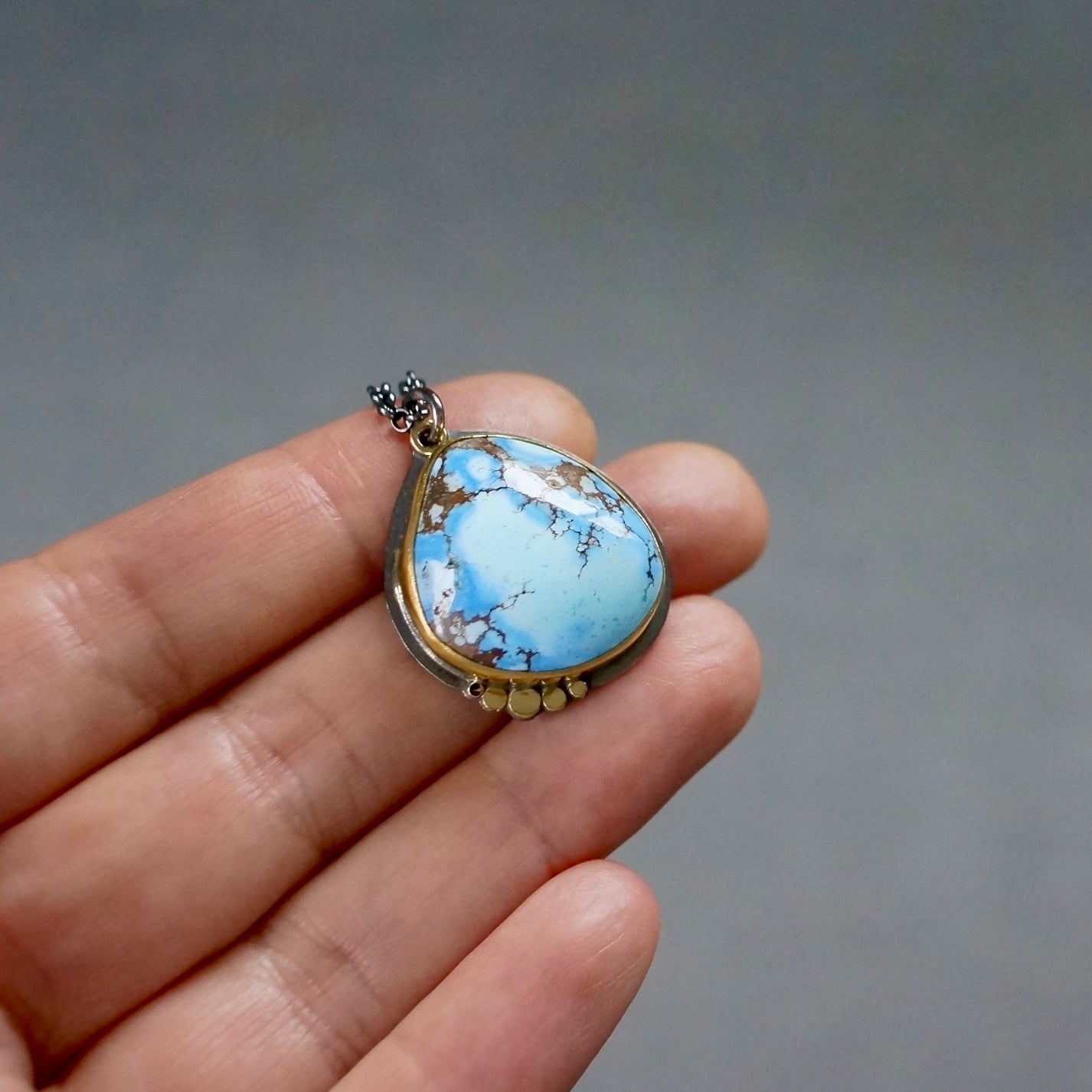 Golden Hill turquoise pendant