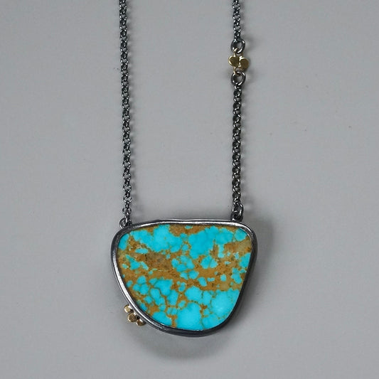 Turquoise mountain necklace