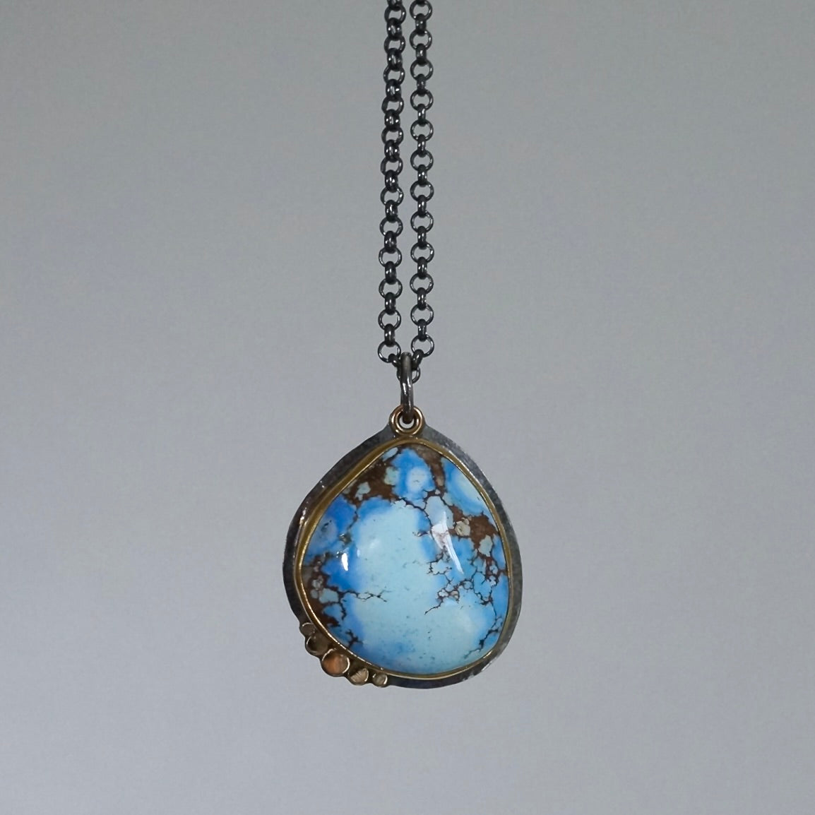 Golden Hill turquoise pendant