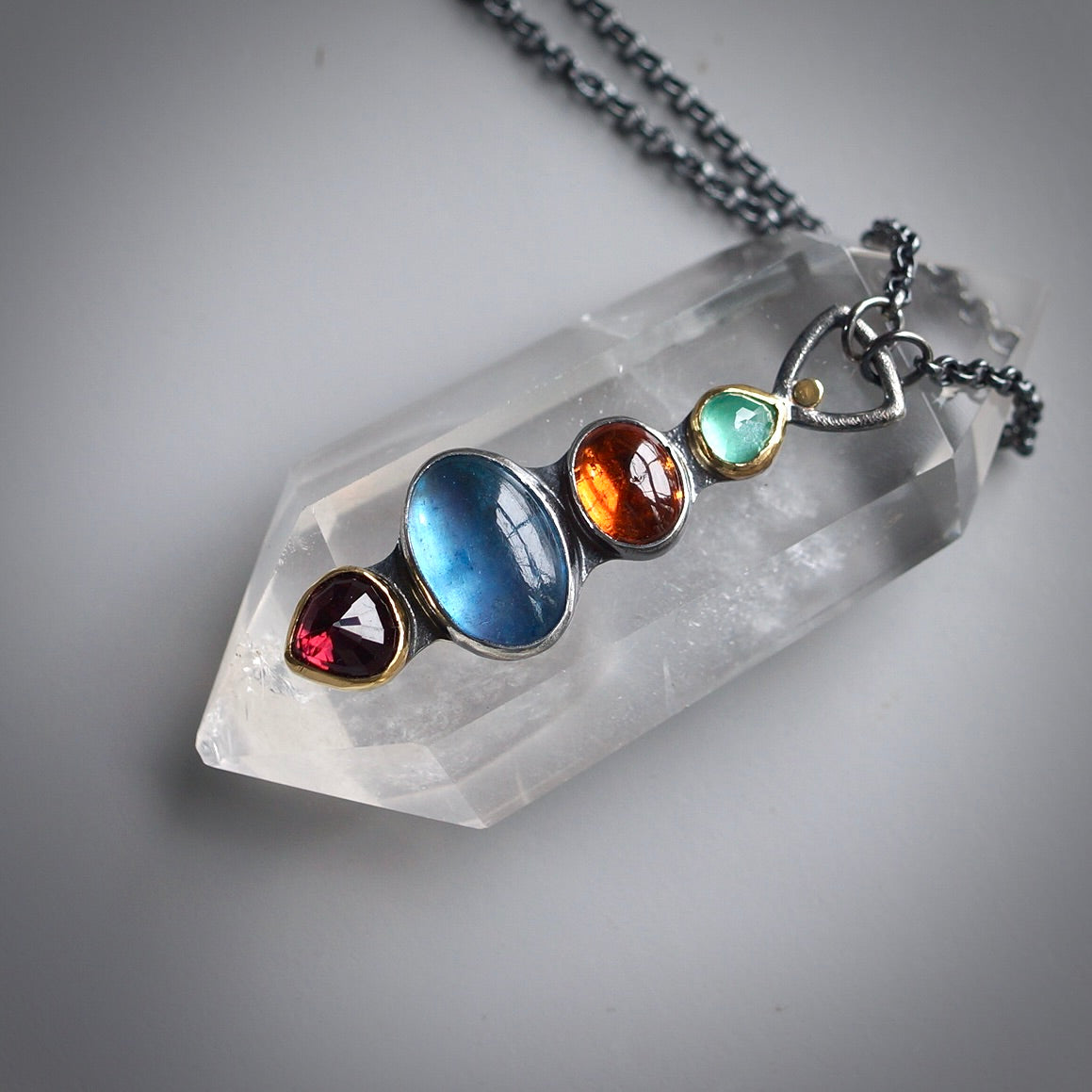 Multi-gemstone necklace