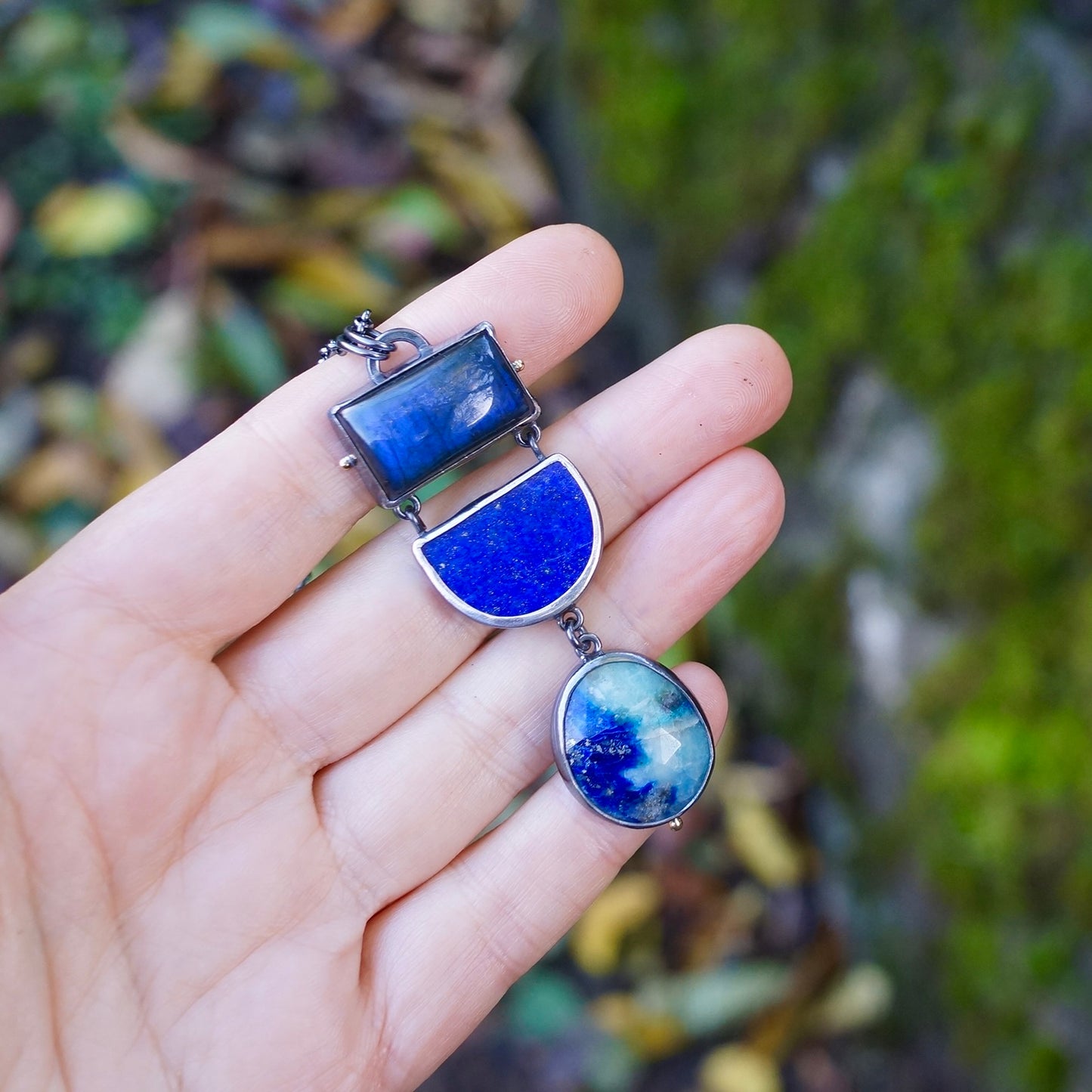 Royal Blue Trio pendant