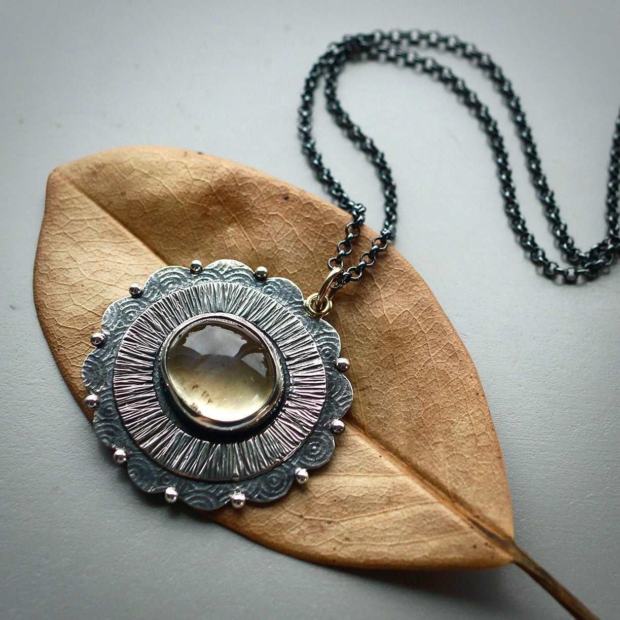 Malawi poonstone pendant