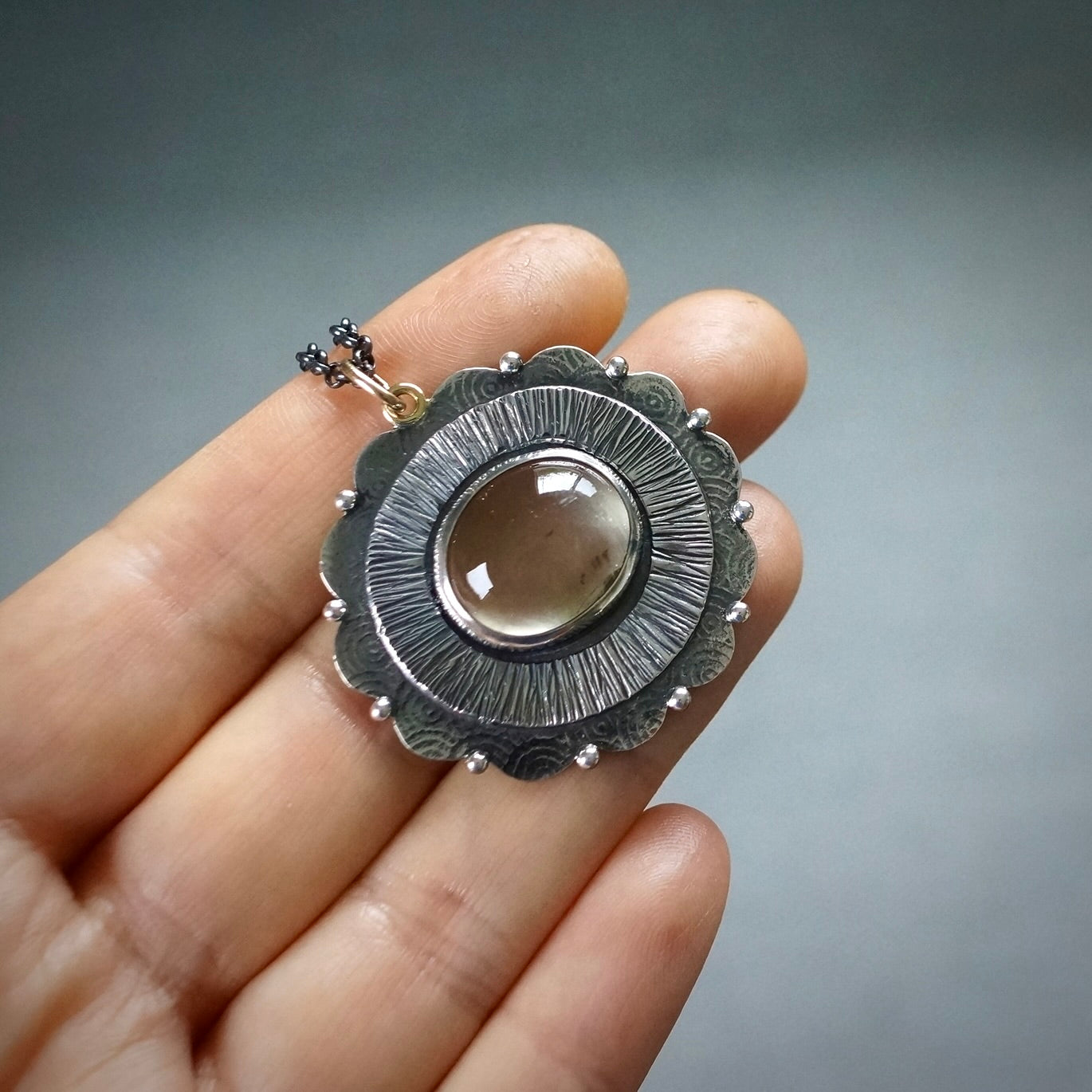 Malawi poonstone pendant