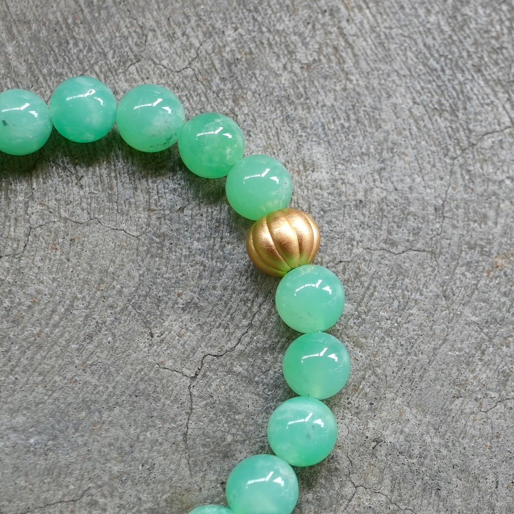 Chrysoprase bracelet