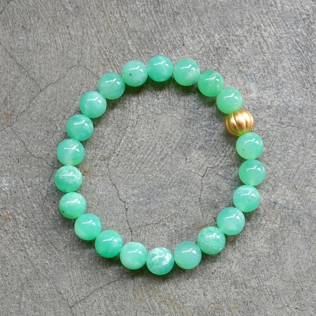 Chrysoprase bracelet