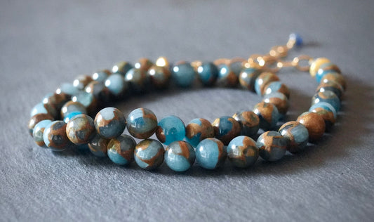 Impression jasper necklace
