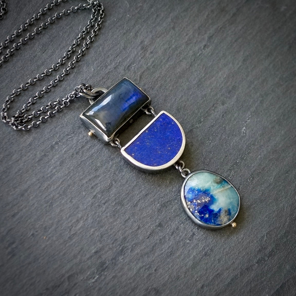 Royal Blue Trio pendant