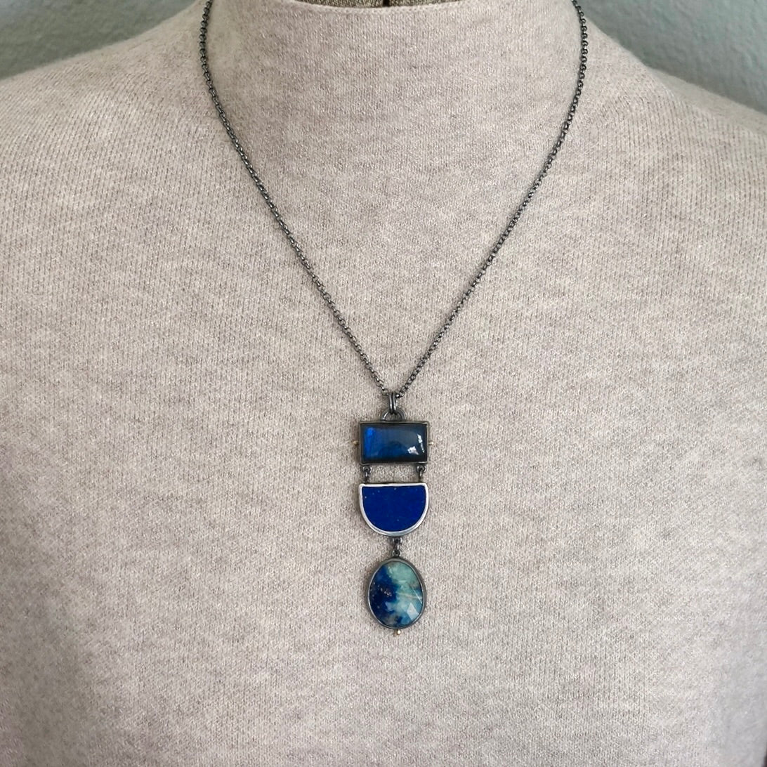 Royal Blue Trio pendant
