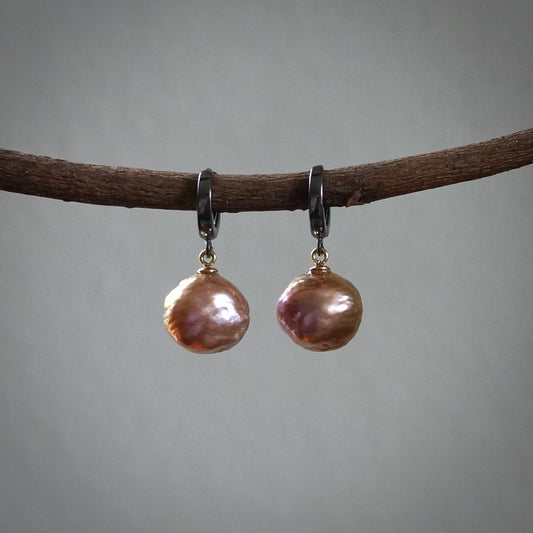 Baroque pearl (kasumi like) earrings