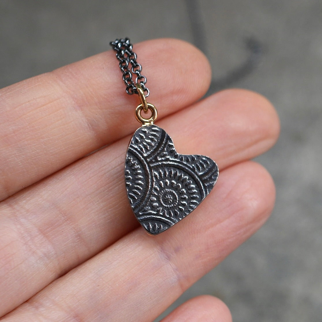 Blue Moon turquoise heart pendant