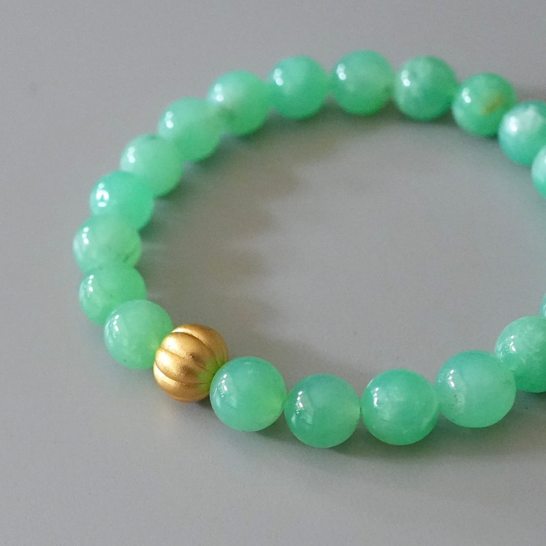 Chrysoprase bracelet